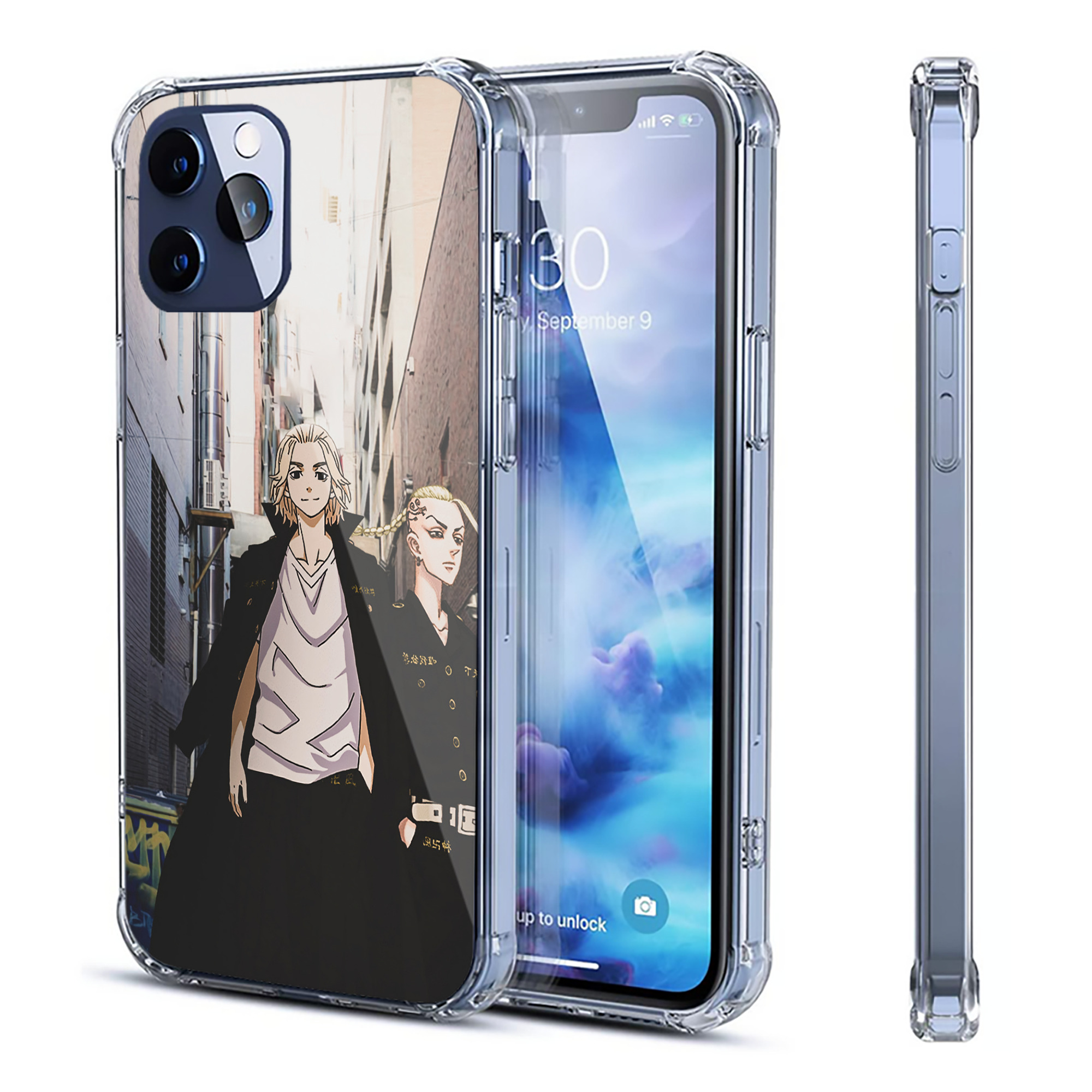 （画像用） 東京リベンジャーズ Tokyo Revengers 【iPhone 12シリーズ対応】透明スマホケース（クリアソフトケース）